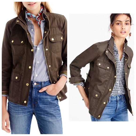 J. Crew Jackets & Blazers - J.CREW Downtown Field Utility Jacket Olive Green
